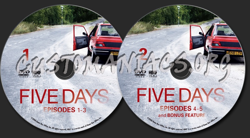 Five Days dvd label