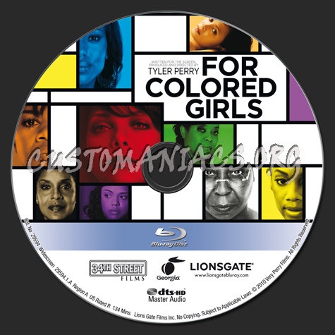 For Colored Girls blu-ray label