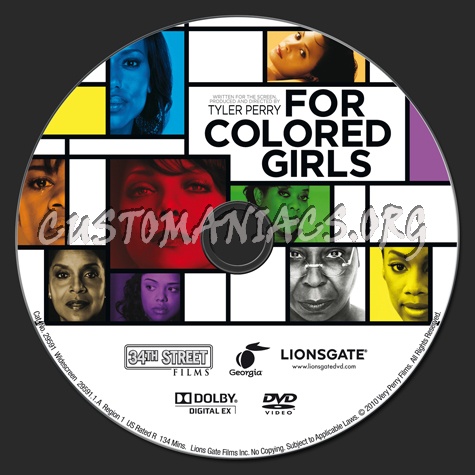 For Colored Girls dvd label