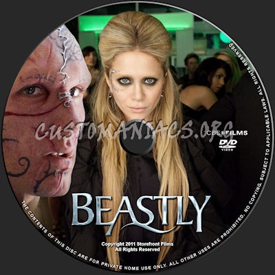 Beastly dvd label