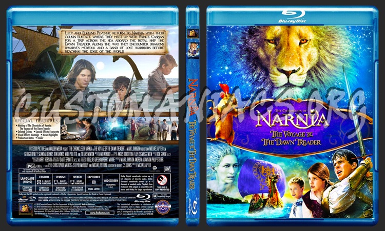 The Chronicles of Narnia The Voyage of the Dawn Treader blu-ray cover