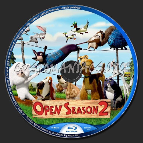 Open Season 2 blu-ray label