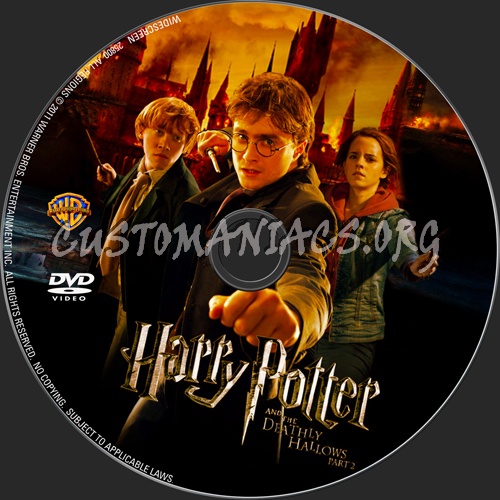 Harry Potter and the Deathly Hallows Part 2 dvd label