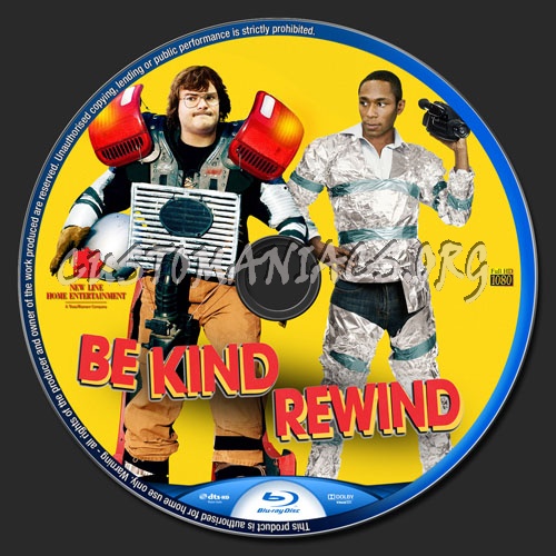 Be Kind Rewind blu-ray label