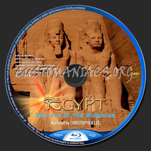 Mummies: Secrets of the Pharaohs blu-ray label