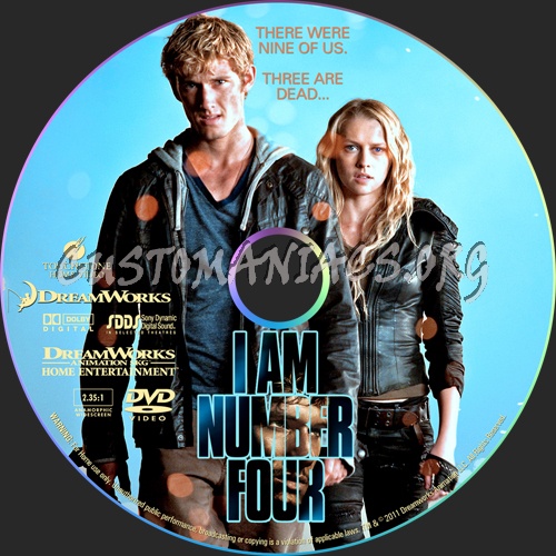 I Am Number Four dvd label