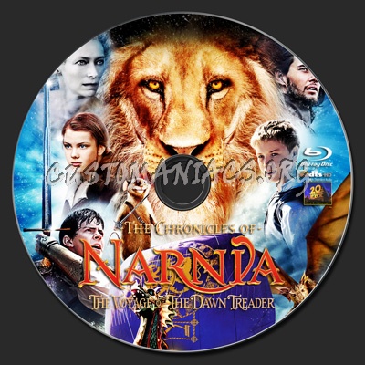 The Chronicles of Narnia The Voyage of the Dawn Treader blu-ray label