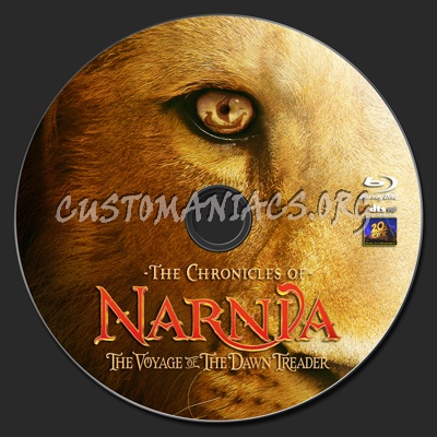 The Chronicles of Narnia The Voyage of the Dawn Treader blu-ray label