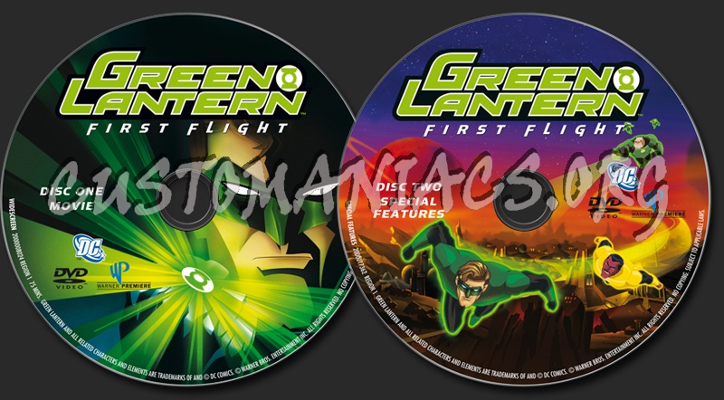 Green Lantern First Flight dvd label