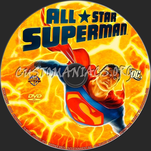 All-Star Superman dvd label