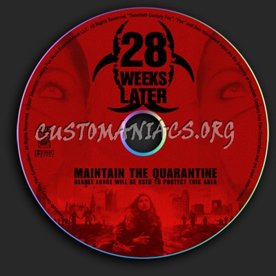 28 Weeks Later dvd label