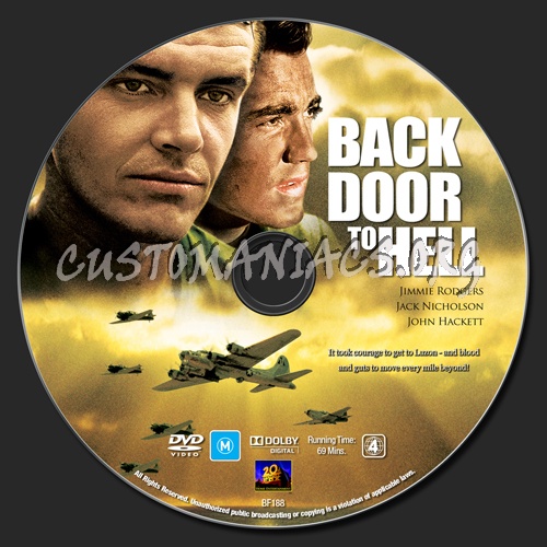 Back Door To Hell dvd label