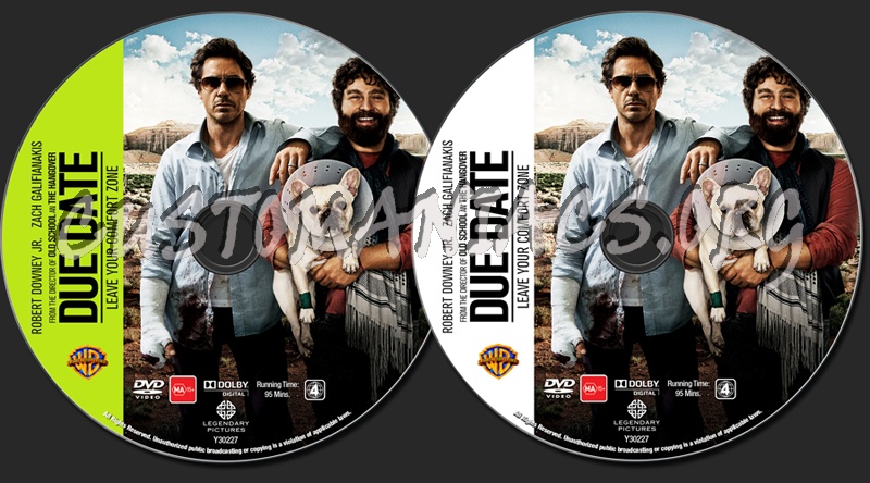 Due Date dvd label