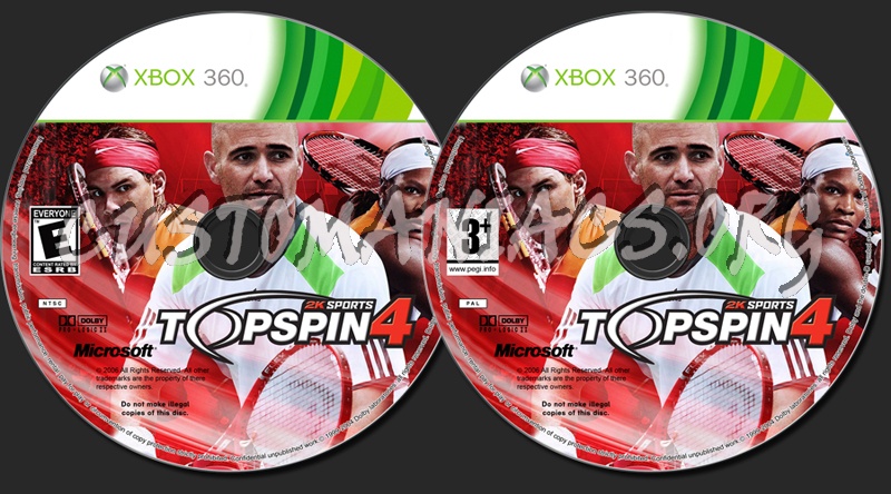 TopSpin 4 dvd label