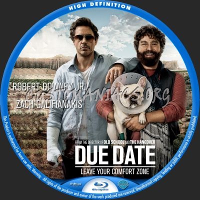 Due Date blu-ray label