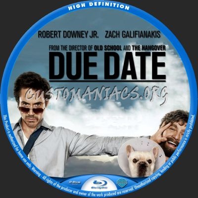 Due Date blu-ray label