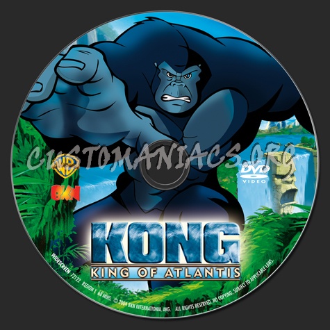 Kong King of Atlantis dvd label