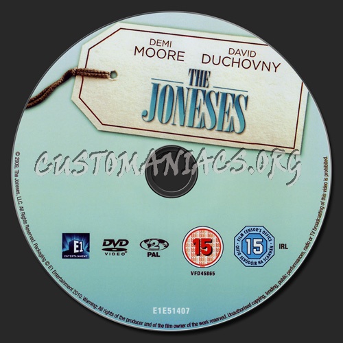 The Joneses dvd label