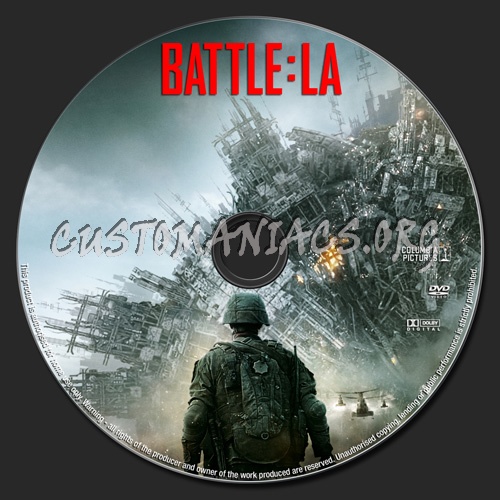 Battle: LA dvd label