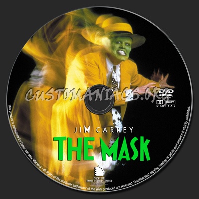 The Mask dvd label