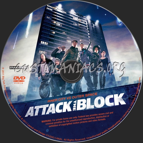 Attack the Block dvd label