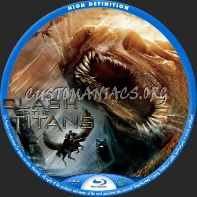 Clash Of The Titans blu-ray label