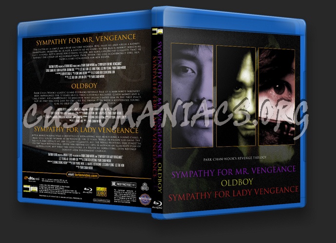 Sympathy for Mr. Vengeance / Oldboy / Sympathy for Lady Vengeance blu-ray cover