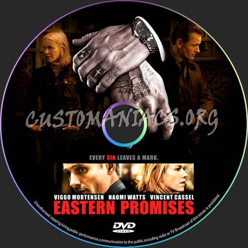 Eastern Promises dvd label