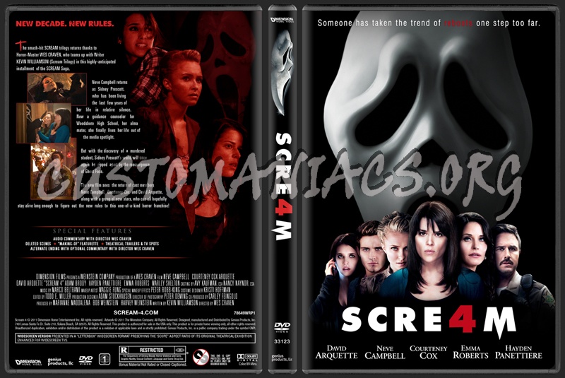 Scream 4 dvd cover