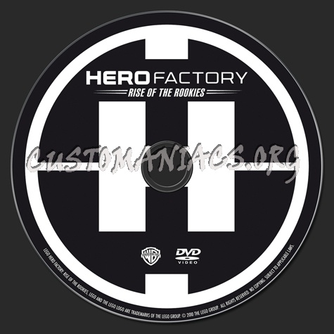 Lego: Hero Factory Rise of the Rookies dvd label