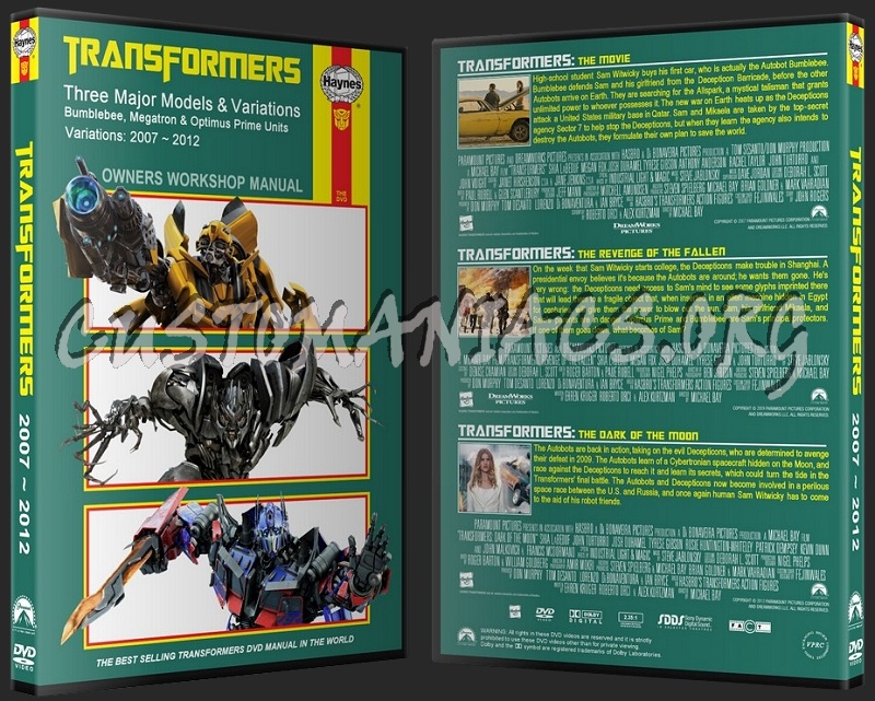 Transformers 1, 2 and 3 collection dvd cover