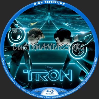 Tron Legacy blu-ray label