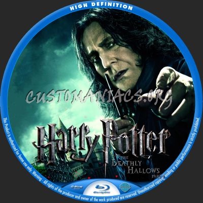 Harry Potter and the Deathly Hallows Part 1 blu-ray label