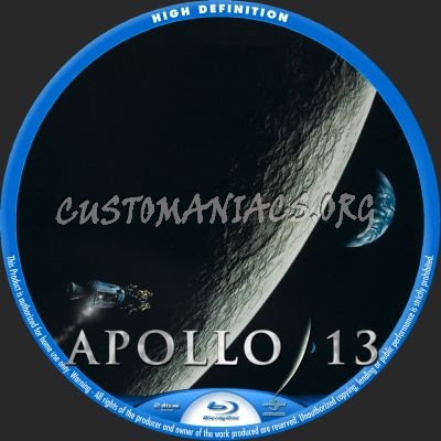 Apollo 13 blu-ray label