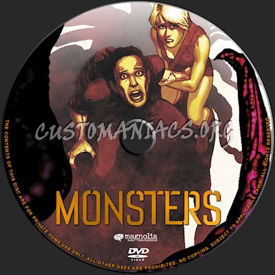 Monsters dvd label