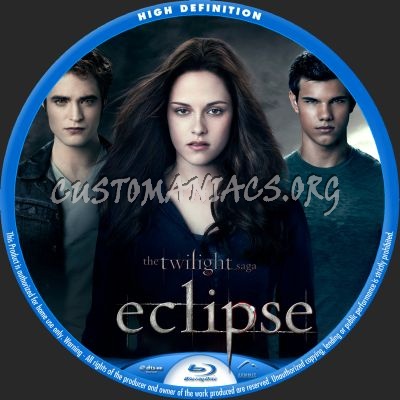 The Twilight Saga: Eclipse blu-ray label