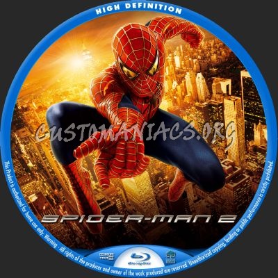 Spider-Man 2 blu-ray label