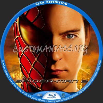 Spider-Man 2 blu-ray label