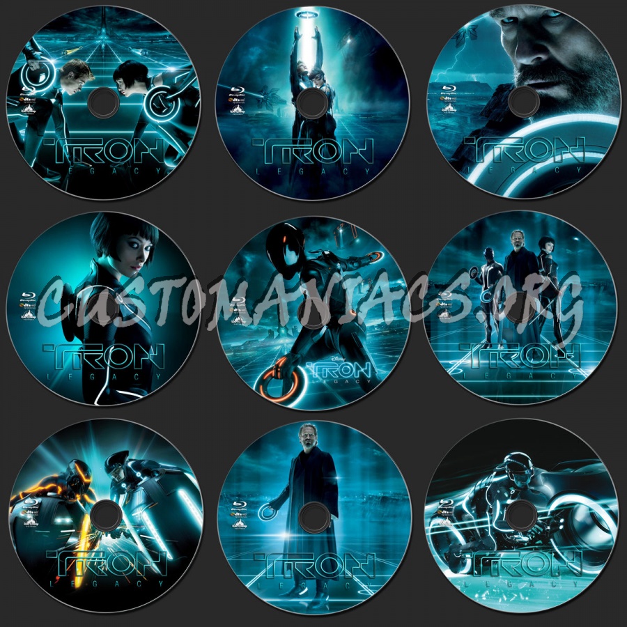 Tron Legacy blu-ray label