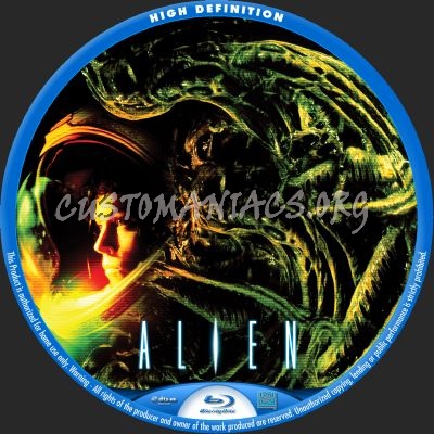 Alien blu-ray label