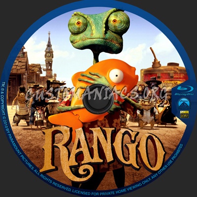Rango blu-ray label