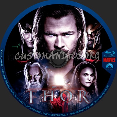 Thor blu-ray label