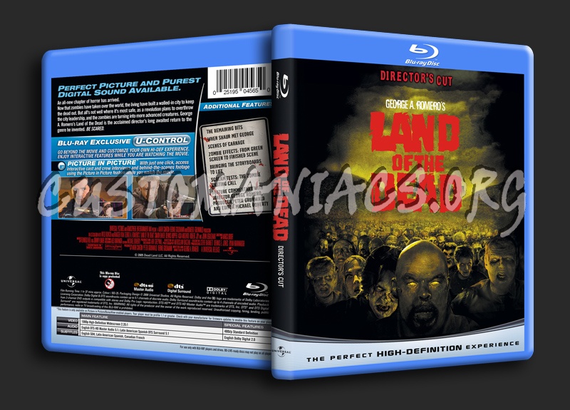 Land Of The Dead blu-ray cover