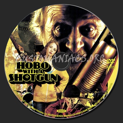 Hobo With a Shotgun dvd label