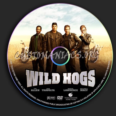 Wild Hogs dvd label