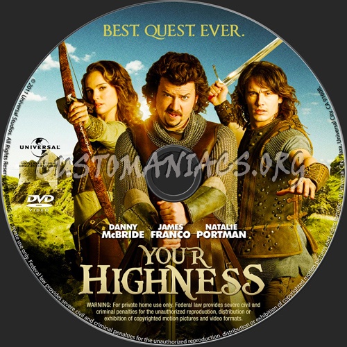 Your Highness dvd label