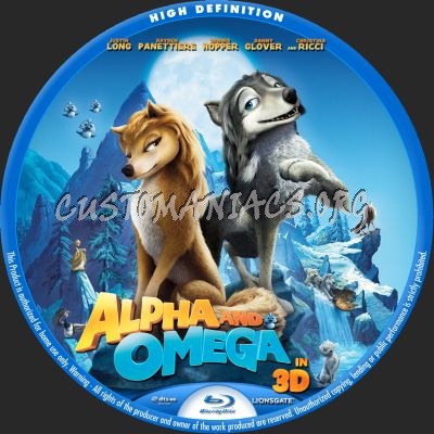 Alpha And Omega blu-ray label