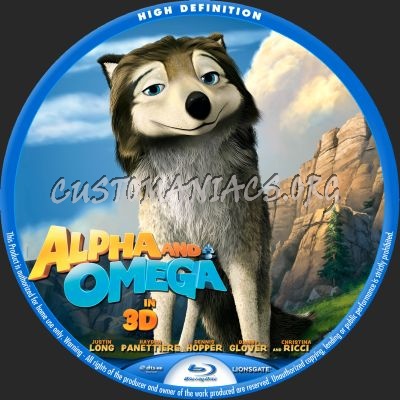 Alpha And Omega blu-ray label