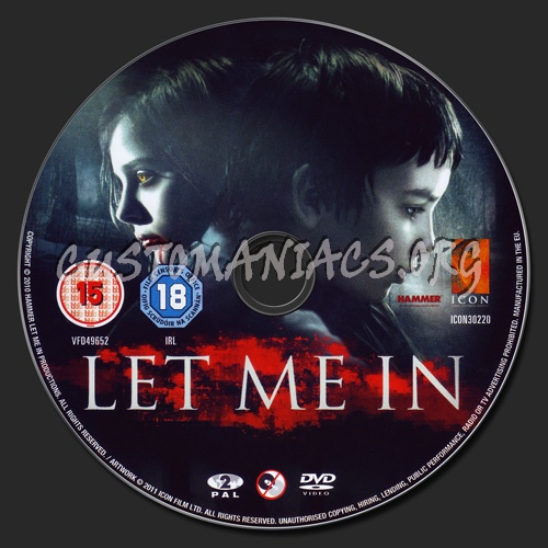 Let Me In dvd label