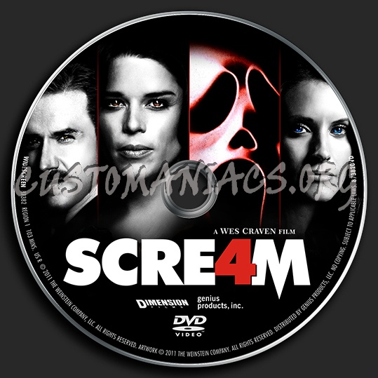 Scream 4 dvd label